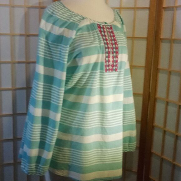 Talbots XL Aztec Beaded Blouse - Picture 15 of 16